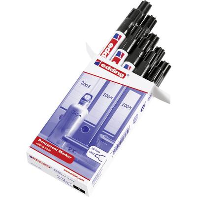 3000 4-30000-001 Permanentmarker Schwarz wasserfest: Ja - Edding Image