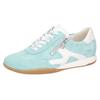 Sneaker WALDLÄUFER "H-PAMELA", Damen, Gr. 6 (39), grün (mint, weiß), Veloursleder, Nappaleder, kontrastfarbene Details, sportlich, Schuhe, Halbschuh, Freizeitschuh, Schnürschuh, Komfortweite H (= sehr weit)
