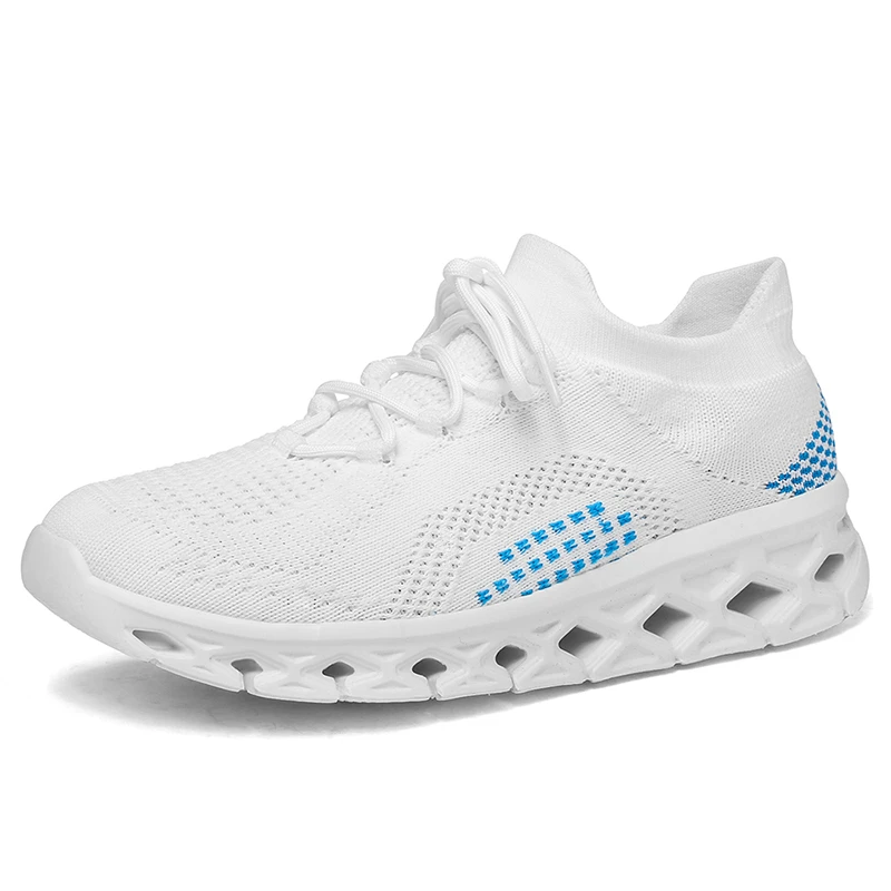 Männer Sport Fly Weben Mesh atmungsaktive leichte weiche Sohle Reise Wanderschuhe Männer faule Größe Frühling und Herbst Freizeit 46