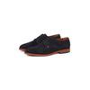 Schnürschuh TOMMY HILFIGER "HILFIGER THUNIT SUEDE SHOE", Herren, Gr. 45, blau (dunkelblau), Veloursleder, elegant, Schuhe, Blockabsatz, Businessschuh, Festtagsschuh in schmaler Form