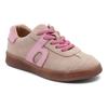 Sneaker BISGAARD "bay l Weite: normal", Kinder, Gr. 30, rosa (dusty rose), Veloursleder, sportlich, Schuhe, Retro, Schnürer mit Lederfutter, Größenschablone zum Download