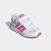 Klettschuh ADIDAS SPORTSWEAR "TENSAUR SWITCH KIDS", Gr. 32, cloud weiß, pulse magenta, bliss pink, Synthetik, Textil, sportlich, Schuhe