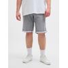 Shorts "JJIRICK JJICON I.K. SHOR", Herren, Gr. 44, N-Gr, grau (grau denim), Denim/Jeans, Obermaterial: 80% Baumwolle, 18% Polyester, 2% Elasthan, JACK & JONES PLUSSIZE, unifarben, casual, regular fit knielang, Hosen