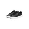 Sneaker TOMMY HILFIGER "TH COURT LTH DETAIL ESS", Herren, Gr. 41, schwarz, Leder, Lederimitat, sportlich, Schuhe, Freizeitschuh, Halbschuh, Schnürschuh mit seitlichem Logoschriftzug