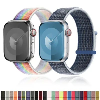Nylonband für Apple Watch Band 46MM 40/44MM 45/41MM 38/42MM Zubehör Armband für iWatch Serie 10 9 8 Image