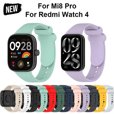 Silikonband für Redmi Watch 4. Armband, Smartwatch-Zubehör, Armband, Handgelenk, Correa-Armband, Ersatzgürtel für Mi Band 8 Pro Image