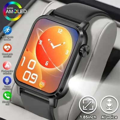 2025 neue Für Xiaomi Huawei 1,85 "Bluetooth Anruf Smart Uhr Männer Frauen Full Touch Screen Sport Image