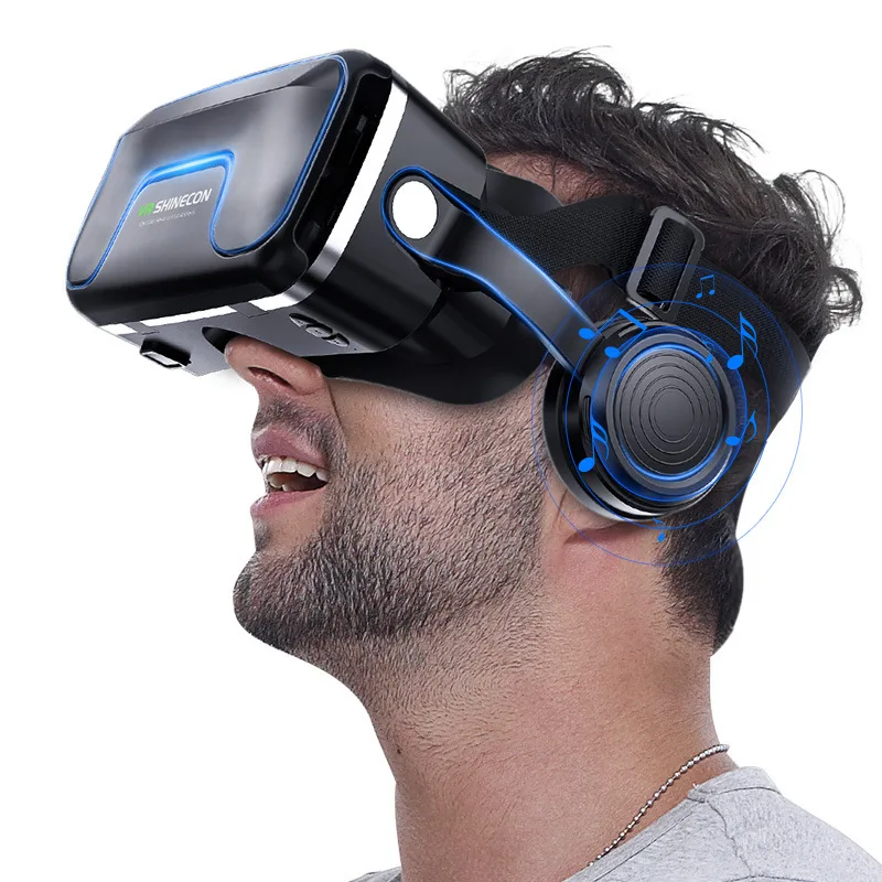 VR SHINECON G04EA 10,0 Virtual Reality Helm 3D Gläser Casque Für Smartphone Smartphone Brille Headset Videospiel Fernglas