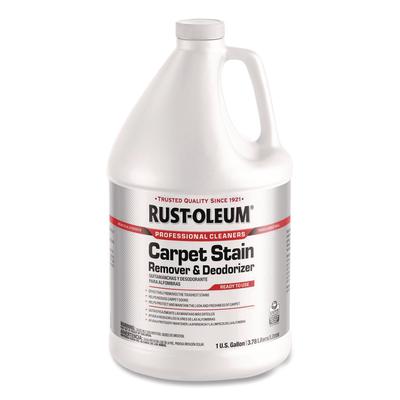 Rust-Oleum Carpet Stain Remover Plus Deodorizer, Lemon Scent, 1 gal Jug, 4/Carton (RST352253) Case of 4 Rust-Oleum® Carpet Cleaners and Deodorizers