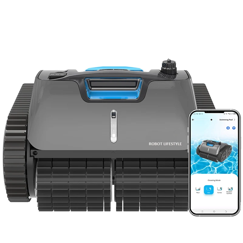 Nettoyeur de piscine Robots robotiques pour piscines C1PRO Wash Wall Waterline Floor Max. 150 ㎡ Robot nettoyeur de piscine sans fil 65W 4600mAh
