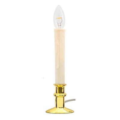 Celestial Lights 70795 - 0.5 watt Adjustable Gold Base Window Hugger� Plug-In LED Window Candles