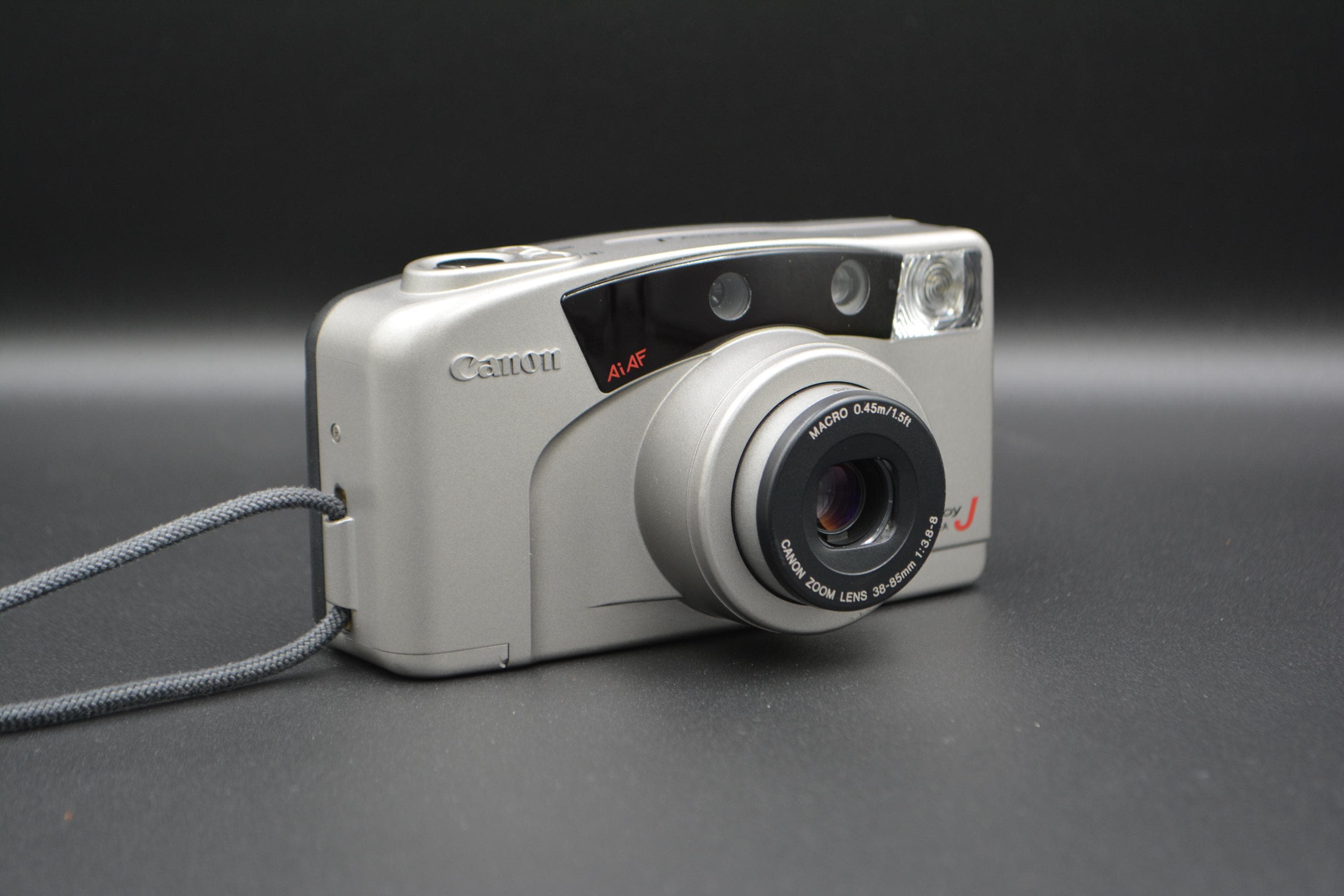 Fotocamera vintage Canon Autoboy Panorama J Macro Zoom 35 mm con pellicola punta e scatta / Fotocamera Canon con pellicola 35 mm / Fotocamera 35 mm ad