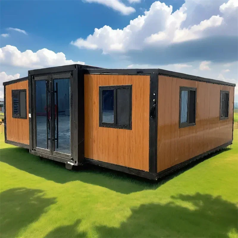 Prefab Tiny Home Contenitore espandibile Casa 20 piedi 40 piedi Camera pieghevole Casa prefabbricata di lusso 2 3 4 camere da letto Camere da giardino