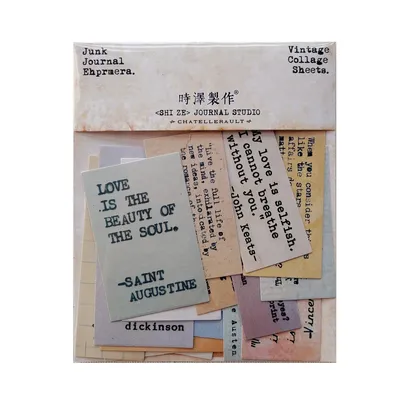 Retro Color Life Motto Typewriter Stickers Travel Journal Craft Paper Card Scrapbooking Craft Diary