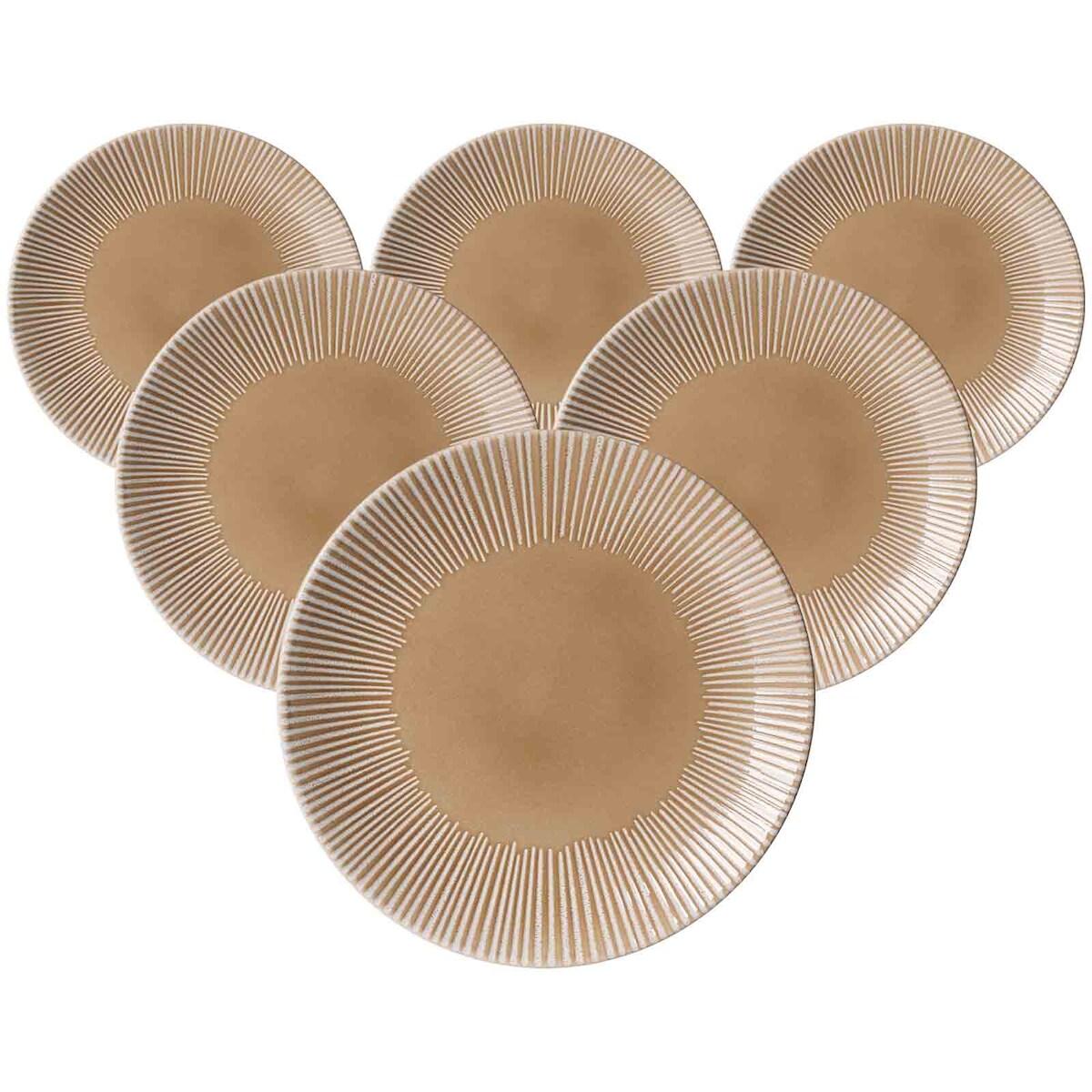Ritzenhoff & Breker Banda Speiseteller ø 27 cm 6er Set Beige Image