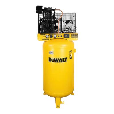 DeWalt 80 Gallon Steel Two-Stage Stationary Vertical Air Compressor with Thermal Overload Protection and Wireless Monitoring System DXCMV5048055A - 5 hp, 240V