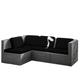 HonunGron 8Pcs Outdoor Patio Sofa Cushion Cover, Water Resistant Replacement Covers for Patio Furniture Cushions, Soft Couch Slipcovers, Seat Covers for Garden, Rattan, Outdoor (Black)