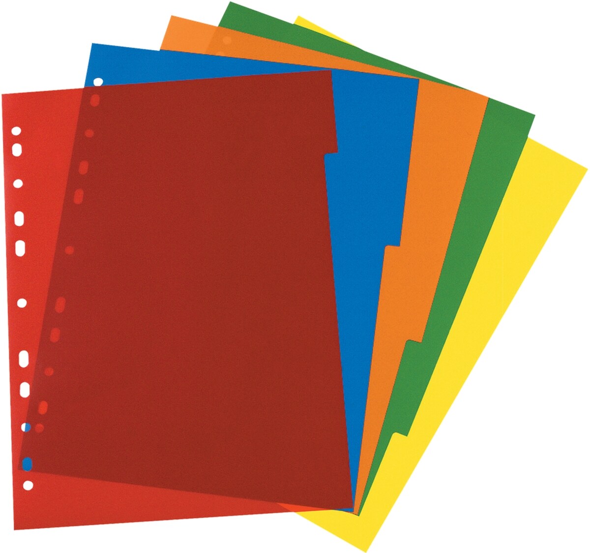 herlitz Ringbuchregister A4 PP 5-teilg 5-farbig Image