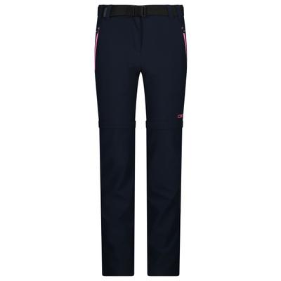 CMP - Girl's Stretch Zip Off Pant - Zip-Off-Hose Gr 98 schwarz/blau