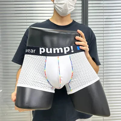 Männer Boxer Mesh Atmungsaktiv Sexy Sport Mode Low Rise Boxershorts Männlich Einfarbig Mode Mann Unterhose Badehose