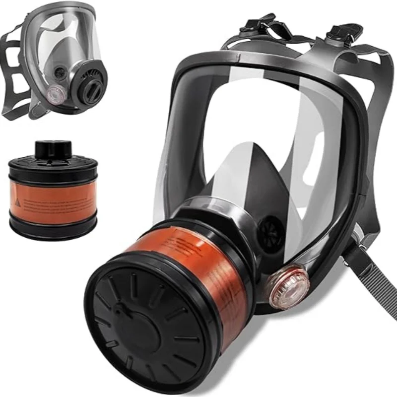 6800 Anti-Gas-Vollgesichtsmaske, Sprühfarbe, chemisches Schleifen, Aktivkohle für Gas, mechanisches Polieren, Protokollierung, Beschichtung, Schweißen Image