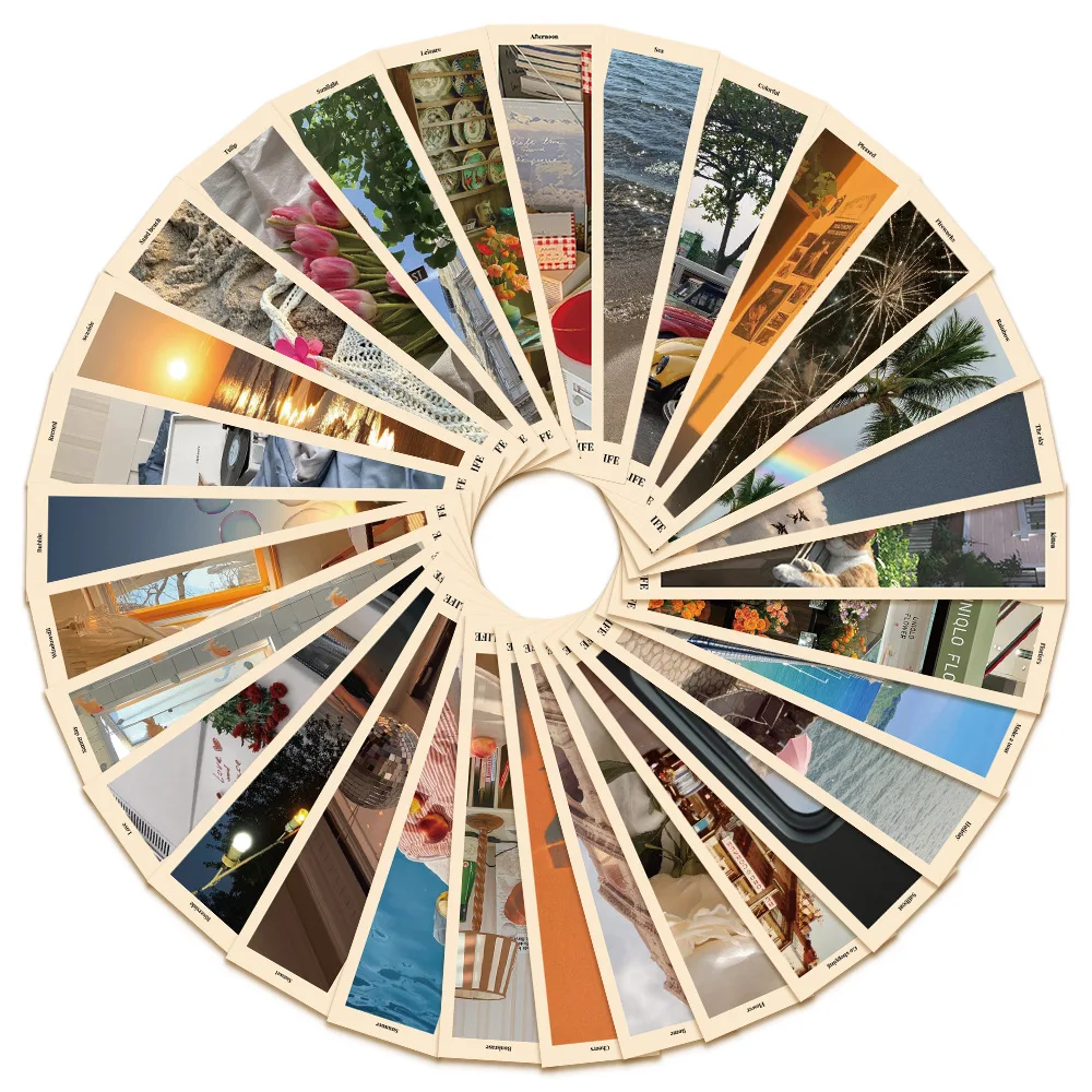 30Pcs Einfache Täglichen Leben Landschaft Lesezeichen INS Lesen Buch Mark Buch Seite Marker Schreibwaren Studenten Geschenke ﻿