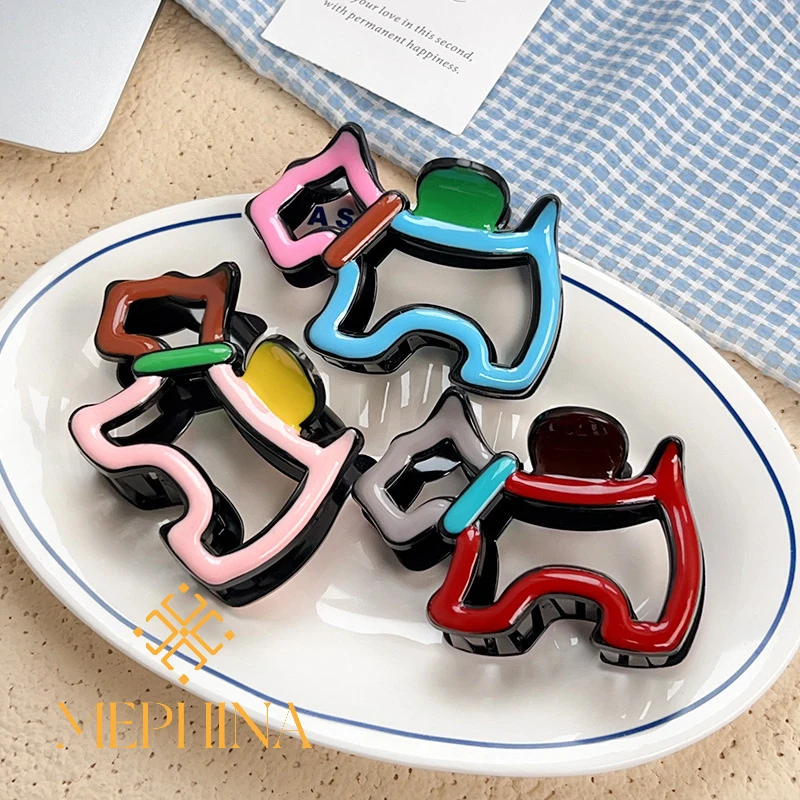 MEPHINA Haarklammern für Hunde, Haarklammern für Welpen, ausgehöhlte Haarklammern, bunte Haarklammern, edle Haarklammern, Zubehör für Frauen Image