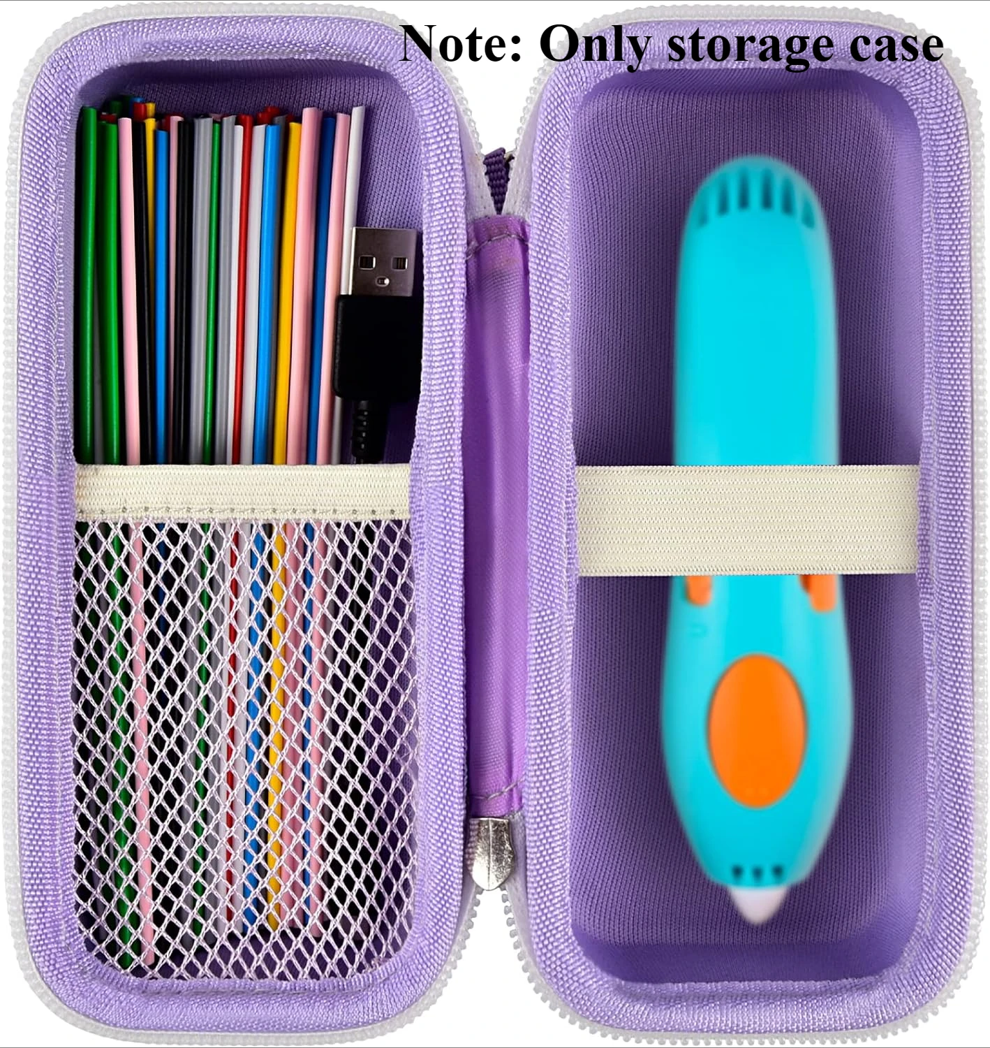 Hülle kompatibel mit 3Doodler Start+ Essentials für 3D-Stift-Set für Kinder, für 3D-Stifte, Aufbewahrungsorganisator, passend für 3D-Druckstift Image