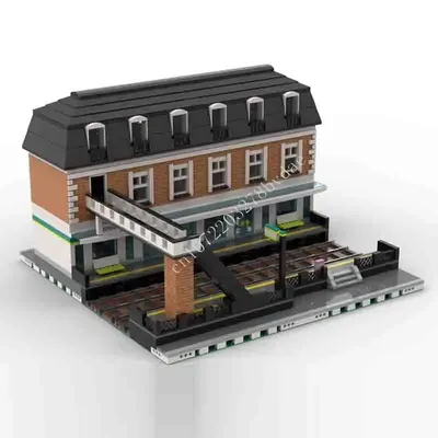 5344PCS Modulare Bahnhof MOC Kreative Street View Modell Bausteine Architektur Bildung Montage Modell Spielzeug Geschenke Image