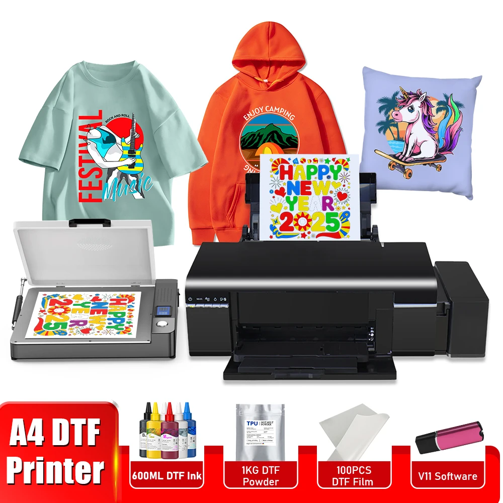 A4 DTF-Drucker L805 A4 DTF-Transferdrucker für Epson L805 DTF-Druckerpaket A4 T-Shirt-Druckmaschine mit A4 DTF-Ofen-Kits Image