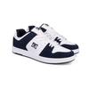 Skateschuh DC SHOES "Manteca 4 S", Gr. 13(47), blau (navy, weiß), 53.02% Leder, 46.98% Synthetikmaterial, Schuhe