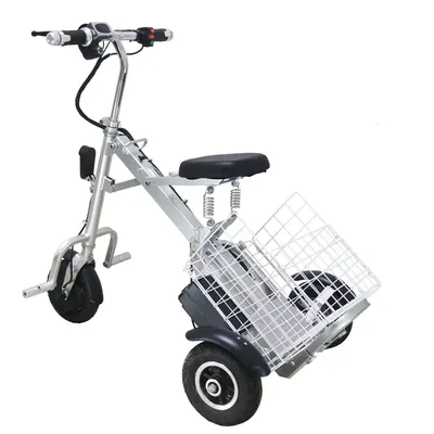 3 Wheel Foldable Electric Tricycle Scooter For Senior 250W 36V Mini Lightweight Electric Scooter