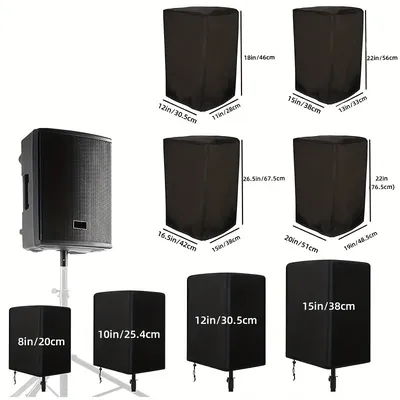 Durable Waterproof Speaker Cover - All-Weather, Dustproof & UV Resistant Polyester Cover for