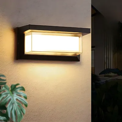 Dual-shield LED outdoor waterproof wall light 20W AC85-265V IP65 sports radar voice sensor wall