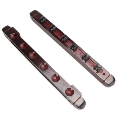 Wood Snooker Rod Hanging Bracket Wall-mounted 6-slot Pool Rod Holding Stands Professional Durable
