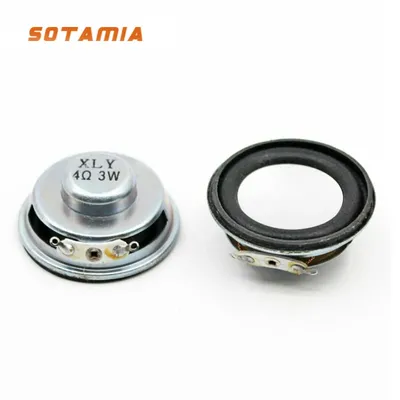 SOTAMIA 2Pcs 40MM 50MM Mini Portable Sound Speakers 4 Ohm 3W 8 Ohm 5W DIY Music Bluetooth Speaker