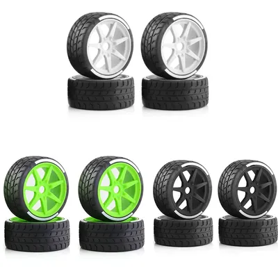 4pcs 42x100mm 42/100 Tire Tyre 17mm Wheel Hex for Arrma 1/7 Infraction Limitless 1/8 HPI WR8 HSP