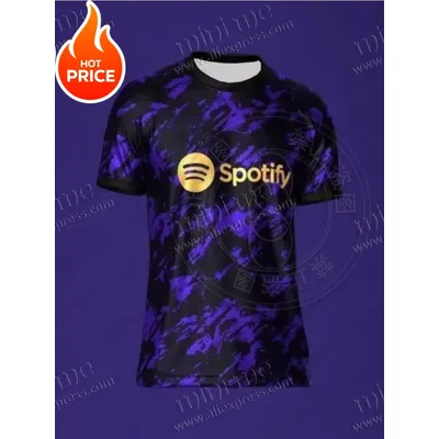 2025 New Summer Barcelona Special Edition Football Shirt for Men and Women Comfortable Breathable