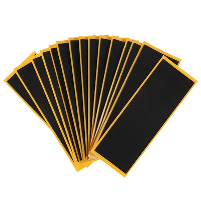 15 Pcs Grip Finger Skateboard Anti-slip Pad Nail Stickers Foam Tape for Fingerboards Black