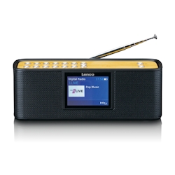 Lenco PDR-045BK - DAB+-Radio mit Bluetooth® 5.0, Schwarz