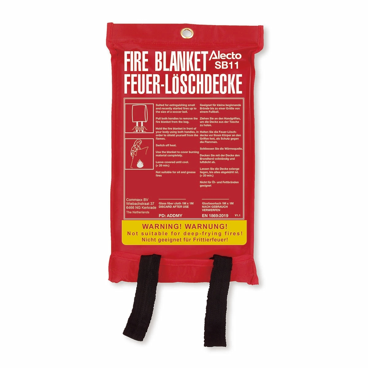 Alecto SB-11 - Löschdecke 100 x 100 cm Image