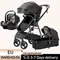 Passeggino 3 in 1 Carrozzina portatile di lusso carrozzina da viaggio Passeggino neonato ad alto