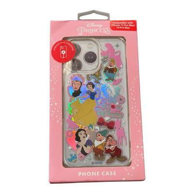 Disney Accessories | Disney Princess Snow White Seven Dwarfs Iphone 13 Pro Max 14 Pro Max Phone Case | Color: Pink/Yellow | Size: Os