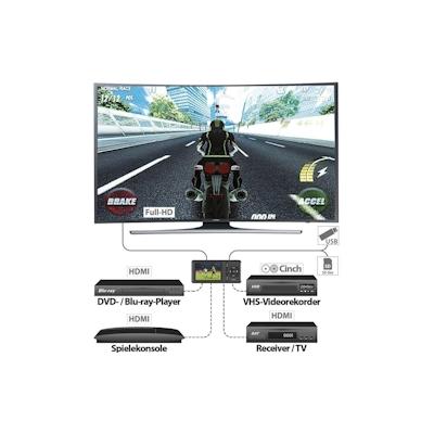 auvisio Videorekorder GC-500, 4K, Live-Streaming-Funktion Farbdisplay Aufnahmekontrolle Aufzeichnung Image