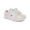 Skateschuh DC SHOES "Manteca 4 S", Gr. 12,5(46,5), weiß (weiß, blau), 53.02% Leder, 46.98% Synthetikmaterial, Schuhe