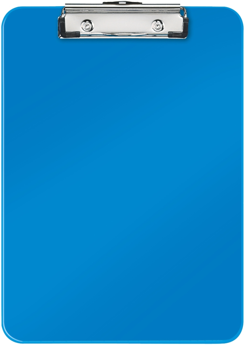 LEITZ Klemmbrett Wow A4 Polystyrol blau metallic Packung mit 10 Stück Image