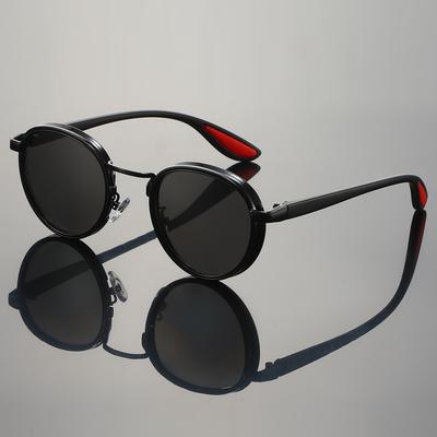 TEMU Stylish Sunglasses For Hiking, Fishing & Travel - Durable Alloy Frame With Polycarbonate Lenses, Cloth Included, Perfect Gift For Image
