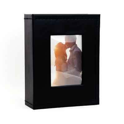 TEMU Luxury Leather Photo Album: Front Window Display, Holds 100 4x6 Photos, Perfect For Wedding, Family, And