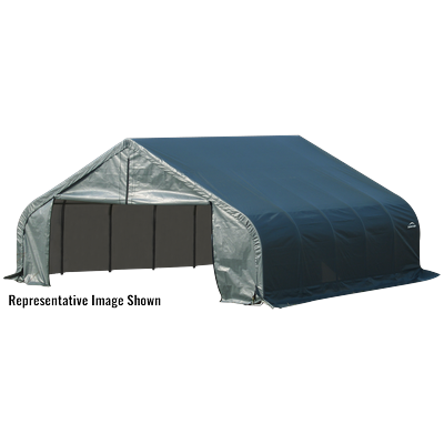 Shelterlogic Sheltercoat Garage, Extra-Wide, Peaked Style (All Options), 22 x 24 x 11 ft. / Green