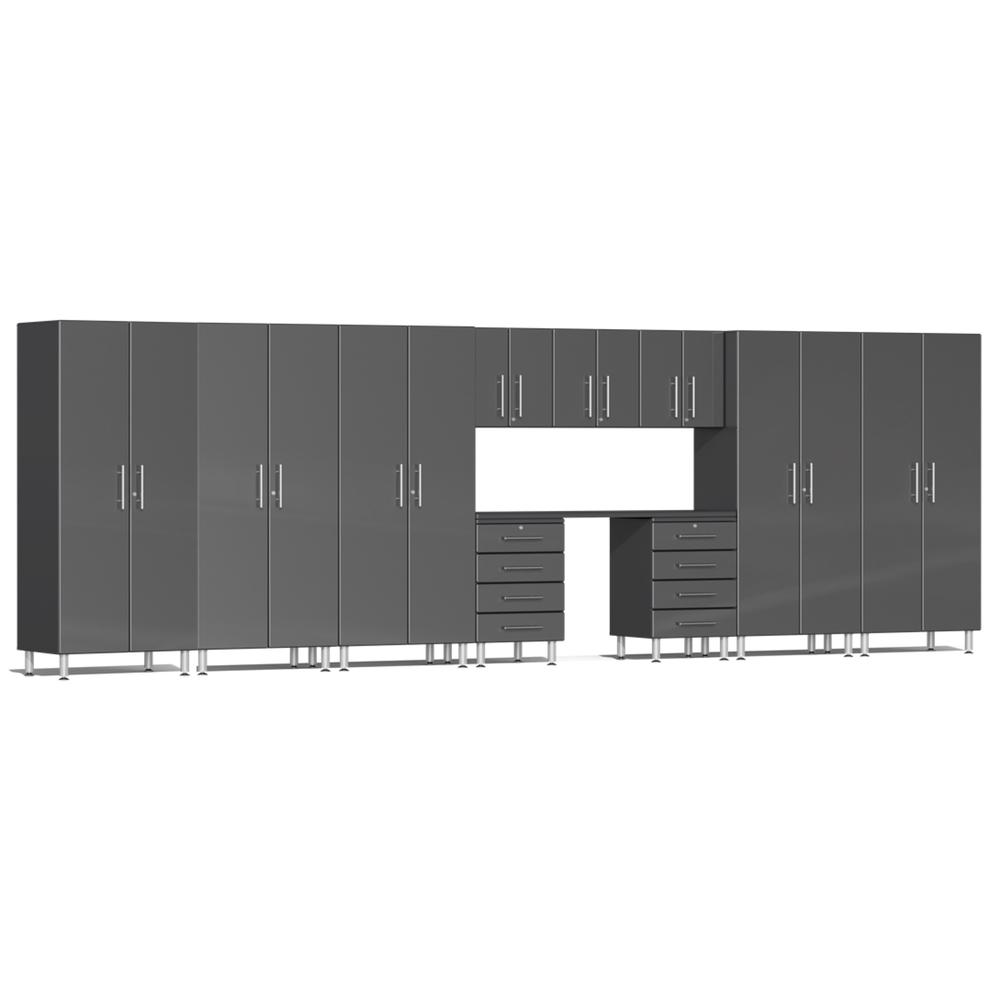 Ulti-MATE Garage Cabinets 11-Piece Workbench Set, Graphite Grey